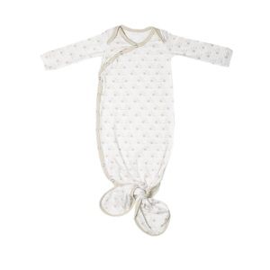 Copper Pearl Knotted Newborn Gown - Shine Pattern